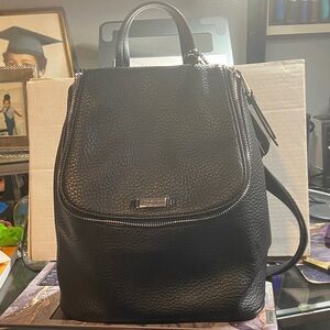 Calvin Klein Black Textured Backpack